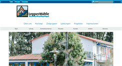 Desktop Screenshot of leppermuehle.de